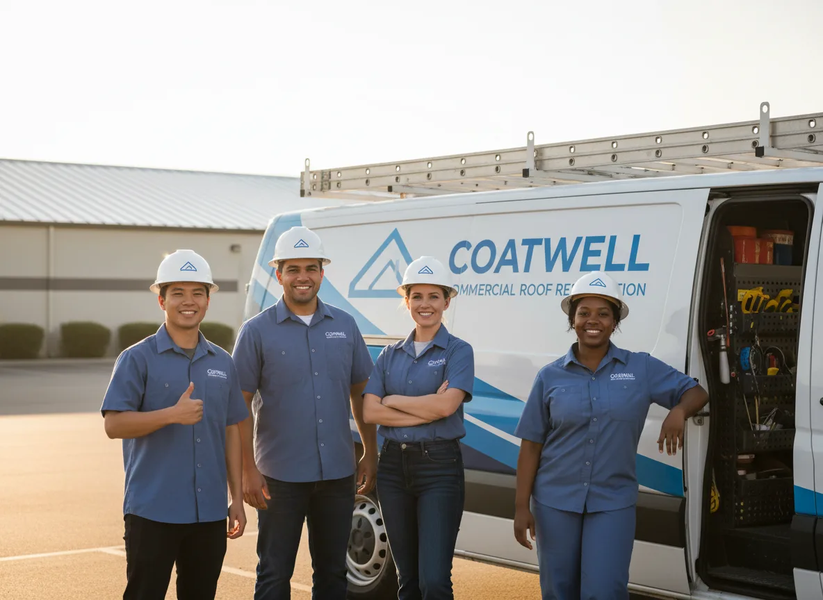 Commercial roof coating company in Dike, IA